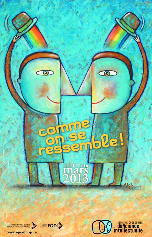 Poster for the Semaine québécoise de la déficience intellectuelle