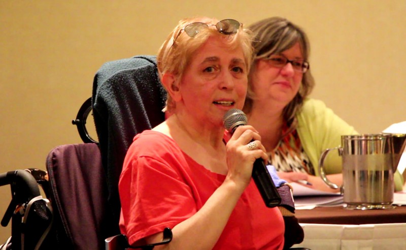 Maria Barile, lors de la conférence de presse du 19 juin 2013.